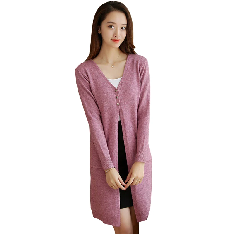Women Cardigan Sweaters 2018 New Autumn Casual Solid Long Cardigan Coat Female Cashmere Knitted Sweater Pull Femme
Women Cardigan Sweaters 2018 New Autumn Casual Solid Long Cardigan Coat Female Cashmere Knitted Sweater Pull Femme