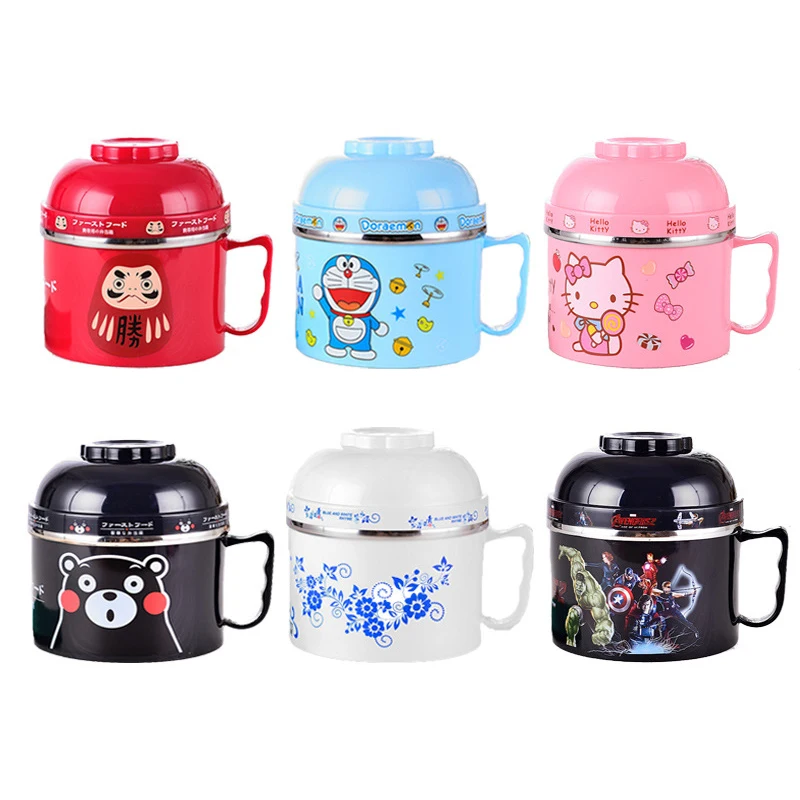 1200ml Japanese style Lunch Box Cartoon Double layer Instant Noodle Bowl Stainless Steel Lunch Box Food Thermo for Kids bowl
1200ml Japanese style Lunch Box Cartoon Double layer Instant Noodle Bowl Stainless Steel Lunch Box Food Thermo for Kids bowl