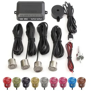 Car Parking Sensors Parktronics 4Rear Fron 22mm Flat Sensors Reverse Backup Radar Sound Buzzer Alarm Adjustable Sound For Peuget
Car Parking Sensors Parktronics 4Rear Fron 22mm Flat Sensors Reverse Backup Radar Sound Buzzer Alarm Adjustable Sound For Peuget