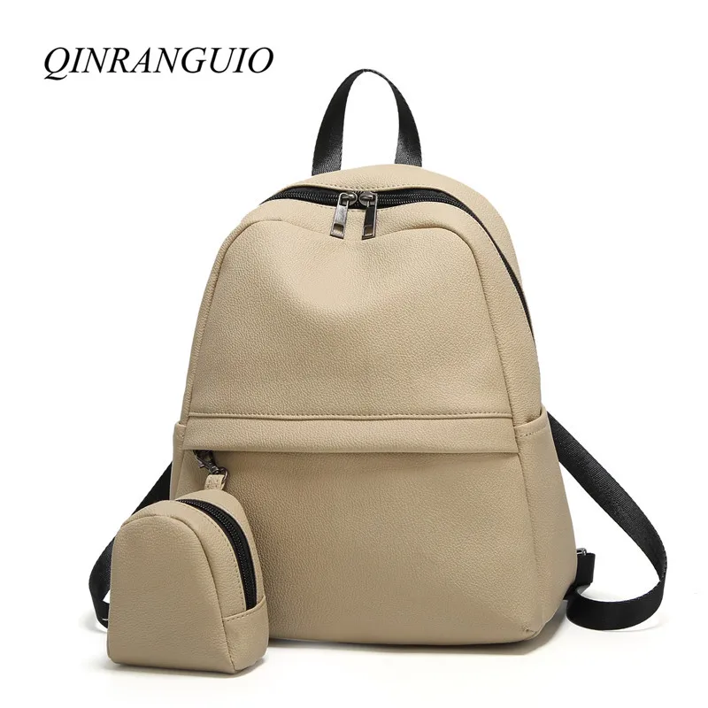QINRANGUIO Backpack Women School Bags for Teenage Girls 2018 New Casual Women Backpack Soft PU Leather Backpack Travel
QINRANGUIO Backpack Women School Bags for Teenage Girls 2018 New Casual Women Backpack Soft PU Leather Backpack Travel