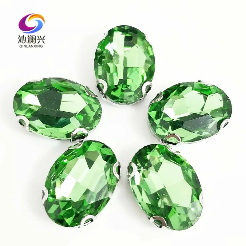 Light green oval shape High quality Glass Crystal sew on D shape Anti hook claw rhinestones,Diy/Clothing accessories SWTD15
Light green oval shape High quality Glass Crystal sew on D shape Anti hook claw rhinestones,Diy/Clothing accessories SWTD15