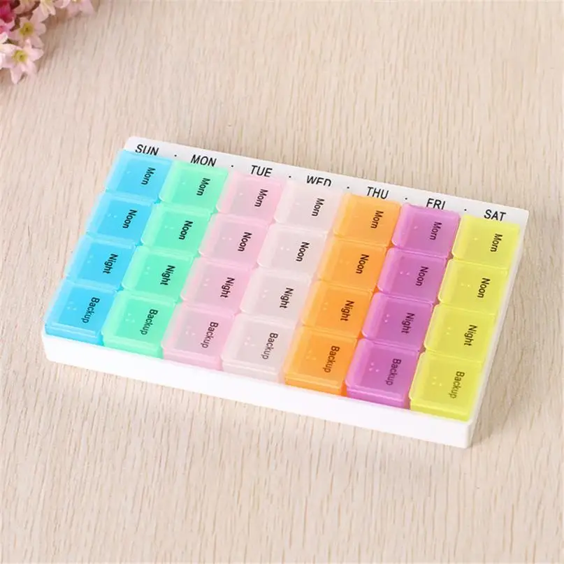 Best Quality 7 Day Pill Box Medicine Tablet Dispenser Organizer Weekly Storage Case for AM PM Free Drop Shipping 40p
Best Quality 7 Day Pill Box Medicine Tablet Dispenser Organizer Weekly Storage Case for AM PM Free Drop Shipping 40p