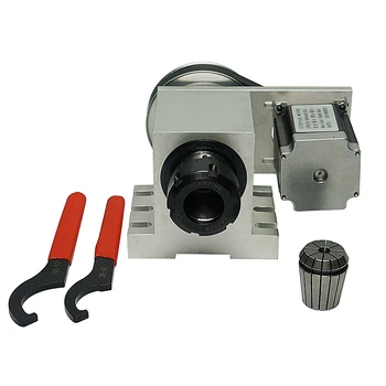 harmonicgear retarder A axis cnc 4axis Rotary axis with ER32 collet for cnc router cnc milling machine
harmonicgear retarder A axis cnc 4axis Rotary axis with ER32 collet for cnc router cnc milling machine