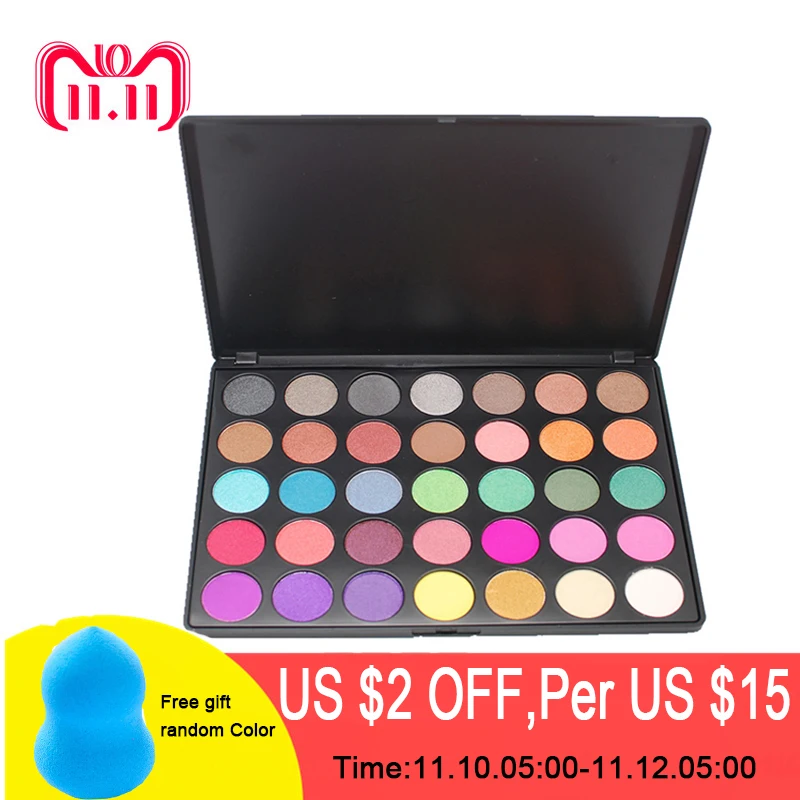 Women 35 Colors Shimmer Matte Eyeshadow Makeup Palette Earth color Long Lasting Eye Shadow Natural Nude Eyes Cosmetics
Women 35 Colors Shimmer Matte Eyeshadow Makeup Palette Earth color Long Lasting Eye Shadow Natural Nude Eyes Cosmetics