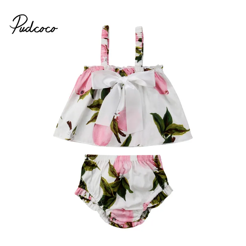 2018 Summer Baby Girls Clothing Set Lemon Print Bowknot Tops+Ruffles Short Bloomers Baby Girls Holiday Clothes Newborn Outfits
2018 Summer Baby Girls Clothing Set Lemon Print Bowknot Tops+Ruffles Short Bloomers Baby Girls Holiday Clothes Newborn Outfits