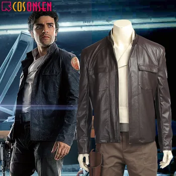 COSPLAYONSEN Star Wars 8 The Last Jedi Cosplay Costume Poe Dameron Leather Coat Men Halloween Jacket
COSPLAYONSEN Star Wars 8 The Last Jedi Cosplay Costume Poe Dameron Leather Coat Men Halloween Jacket