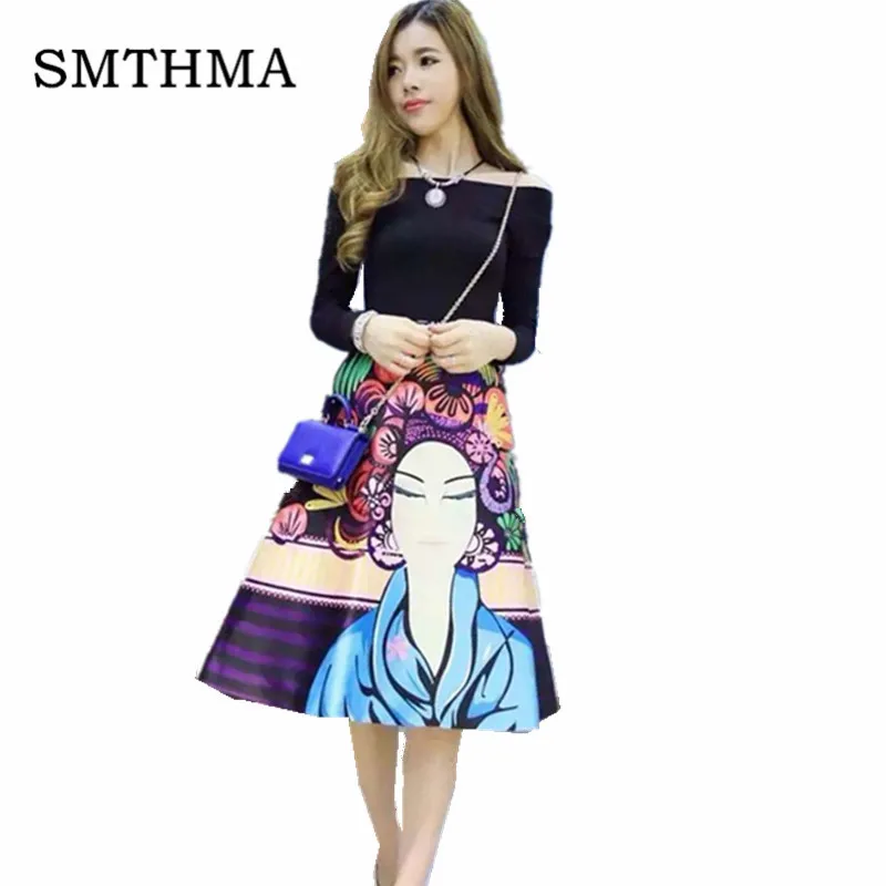 High Street Designer Clothing Set Women's High Quality Black Slash Collar Blouse +2 piece Colorful Cartoon Printed Skirt Set
High Street Designer Clothing Set Women's High Quality Black Slash Collar Blouse +2 piece Colorful Cartoon Printed Skirt Set