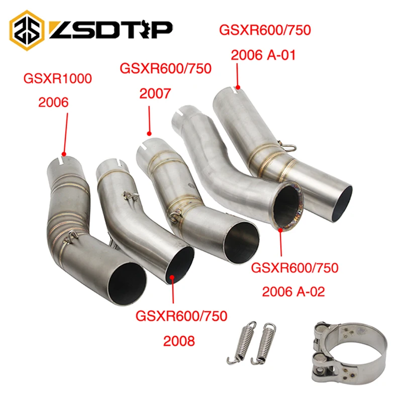 ZSDTRP Motorcycle Exhaust Miodified Muffer Escape Moto Mid Tube Link Pipe Stainless Steel Slip On For GSXR600 GSXR750 GSXR1000
ZSDTRP Motorcycle Exhaust Miodified Muffer Escape Moto Mid Tube Link Pipe Stainless Steel Slip On For GSXR600 GSXR750 GSXR1000