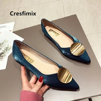Cresfimix Zapatos Plano Women Cute Sweet Light Weight Comfortable Slip on Flat Shoes Lady Casual Golden Office Flats C5032
Cresfimix Zapatos Plano Women Cute Sweet Light Weight Comfortable Slip on Flat Shoes Lady Casual Golden Office Flats C5032