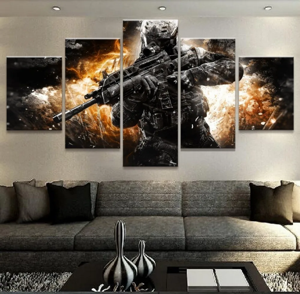 Call of Duty Soldiers 5P Paintings Print on Canvas HD Abstract Canvas Painting Office Wall Art Home Decor Wall Pictures
Call of Duty Soldiers 5P Paintings Print on Canvas HD Abstract Canvas Painting Office Wall Art Home Decor Wall Pictures