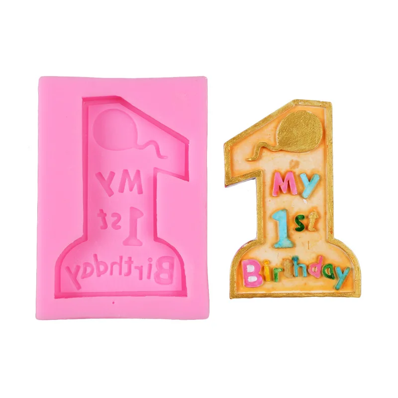 New Baby One Year Old Birthday Cake Mold Silicone Fondant Chocolate Molds Cake Decorating Mould Baking Tools
New Baby One Year Old Birthday Cake Mold Silicone Fondant Chocolate Molds Cake Decorating Mould Baking Tools