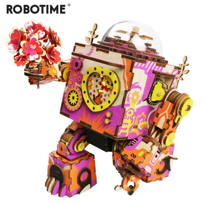 Robotime Wooden Series Toys Puzzle Fun Color Robot Diy 3d Puzzle Game Steampunk Music Box Children Adult Gift Music Boxes
Robotime Wooden Series Toys Puzzle Fun Color Robot Diy 3d Puzzle Game Steampunk Music Box Children Adult Gift Music Boxes