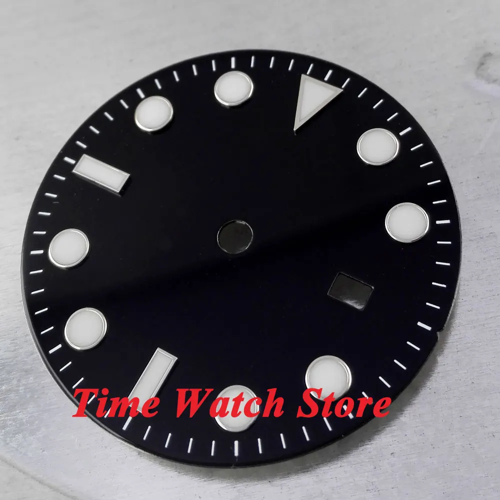 31.3mm black sterial dial super luminous white marks Watch Dial for Mingzhu 2813 Movement D21
31.3mm black sterial dial super luminous white marks Watch Dial for Mingzhu 2813 Movement D21