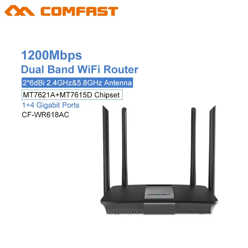 Comfast 5ghz Wifi router 1200mbps Wlan WiFi Repeater Wireless 802.11ac high power wifi extender 4*6dbi antenna Wifi amplifier
Comfast 5ghz Wifi router 1200mbps Wlan WiFi Repeater Wireless 802.11ac high power wifi extender 4*6dbi antenna Wifi amplifier