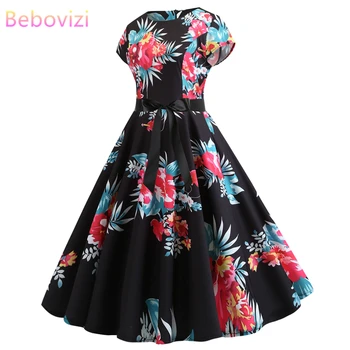 Bebovizi Women Clothes 2019 Casual Summer Vintage Black Bandage Dress Sexy Party Elegant Office Flower Print Plus Size Dresses
Bebovizi Women Clothes 2019 Casual Summer Vintage Black Bandage Dress Sexy Party Elegant Office Flower Print Plus Size Dresses