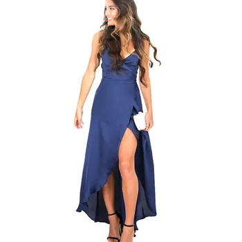 Solid Elegant Evening Party Dresses V-Neck Off Shoulder Slim Long Dress Women Backless High Slit Bodycon Maxi Dress 2019 Fashion
Solid Elegant Evening Party Dresses V-Neck Off Shoulder Slim Long Dress Women Backless High Slit Bodycon Maxi Dress 2019 Fashion