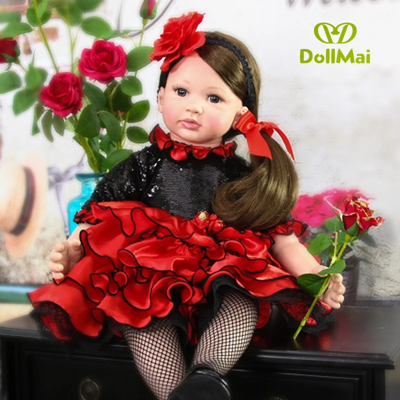 60cm Silicone Reborn Baby Doll Toys 24inch Vinyl Princess Toddler toys for 2 year old Birthday Gift Present Child Play House Toy
60cm Silicone Reborn Baby Doll Toys 24inch Vinyl Princess Toddler toys for 2 year old Birthday Gift Present Child Play House Toy