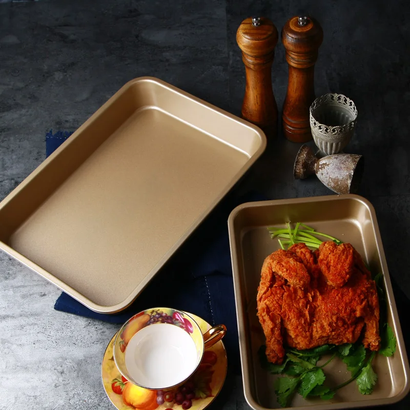 Non-stick Rectangular Pizza Tray Pancake Bread Bread Pastry Cake Tool Oven Roast Chicken Baking Tray
Non-stick Rectangular Pizza Tray Pancake Bread Bread Pastry Cake Tool Oven Roast Chicken Baking Tray
