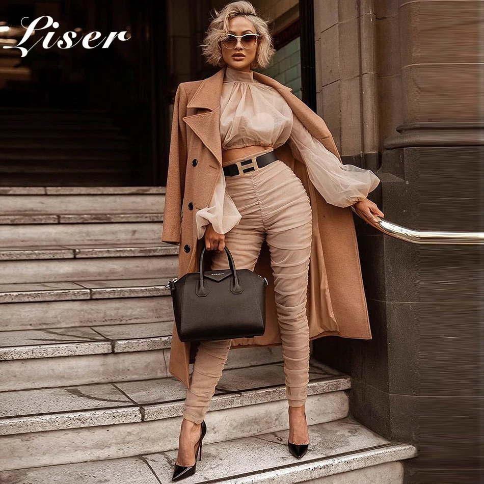 Liser 2018 New Summer Women Pants Turtleneck Two Pieces Pants Sexy Bodycon Elegant Evening Party Beige Pants Vestidos Wholesale
Liser 2018 New Summer Women Pants Turtleneck Two Pieces Pants Sexy Bodycon Elegant Evening Party Beige Pants Vestidos Wholesale