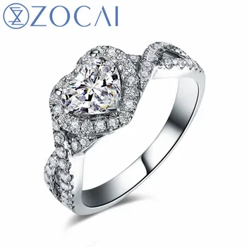 ZOCAI New Arrival 0.78 CT Certified H/VS Diamond Wedding Engagement Women ring in 18K White Gold W05939
ZOCAI New Arrival 0.78 CT Certified H/VS Diamond Wedding Engagement Women ring in 18K White Gold W05939