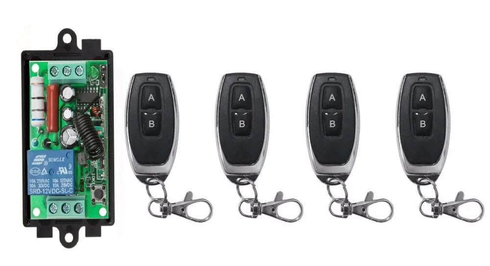 AC 220V 1CH 10A Relay RF Wireless Remote Control Switch Wireless Light Switch Receiver+Transmitter Electric Doors lamp/window
AC 220V 1CH 10A Relay RF Wireless Remote Control Switch Wireless Light Switch Receiver+Transmitter Electric Doors lamp/window