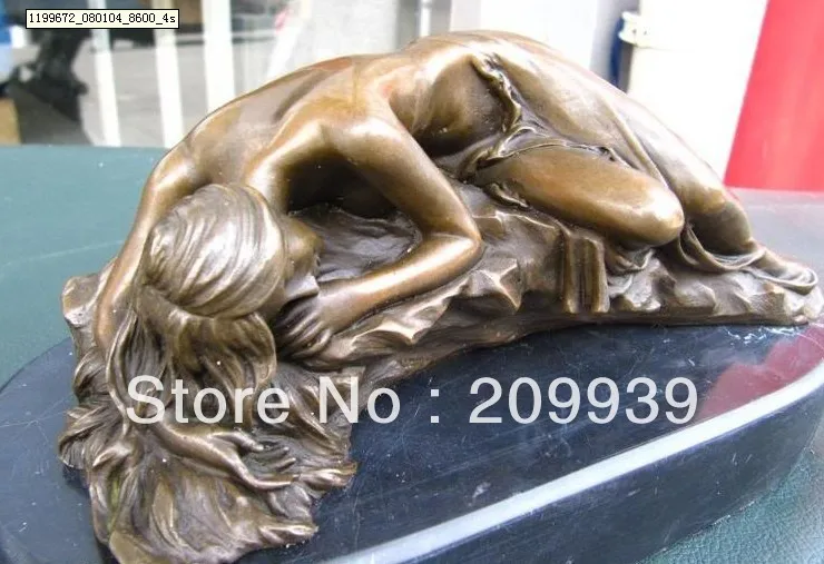 00542 L 8 Western Pure Copper Bronze sleep deeply girl Art sculpture statue
00542 L 8 Western Pure Copper Bronze sleep deeply girl Art sculpture statue