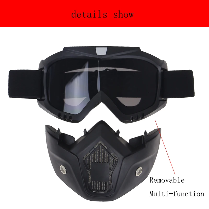 Retro Motorcycle helmet Goggle Mask CE approved Sadoun.com