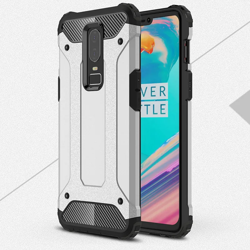 Soft Silicon + PC Hard Armor Anti-knock Back Cover Case For OnePlus 6 ( One Plus 6 )
Soft Silicon + PC Hard Armor Anti-knock Back Cover Case For OnePlus 6 ( One Plus 6 )