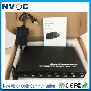 8 100M Optical Fiber B Side Port to 2 1000M RJ45 Electrical Port Single Fiber Optical Gigabit Ethernet Fiber Switch,Euro Charger
8 100M Optical Fiber B Side Port to 2 1000M RJ45 Electrical Port Single Fiber Optical Gigabit Ethernet Fiber Switch,Euro Charger