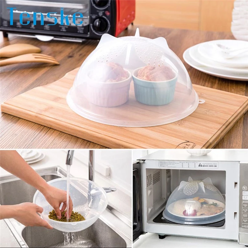 Tenske Food Cover Plate Vented Splatter Clear Microwave Protector Lid with Safe Vent Kitchen tools*30 GIFT 2017
Tenske Food Cover Plate Vented Splatter Clear Microwave Protector Lid with Safe Vent Kitchen tools*30 GIFT 2017