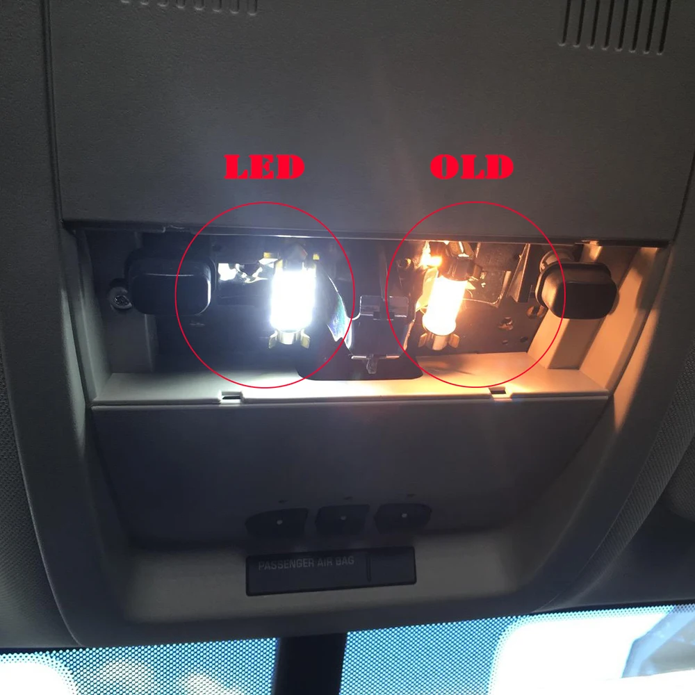 13 шт. яркий светодиодный светильник для салона автомобиля белый комплект Canbus 2014