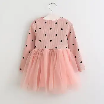 Wholesale Spring Autumn New Girl Dresses Korea Style Polka dot gauze Long Sleeve Princess Dress Children Clothing 2-6T AZ470
Wholesale Spring Autumn New Girl Dresses Korea Style Polka dot gauze Long Sleeve Princess Dress Children Clothing 2-6T AZ470