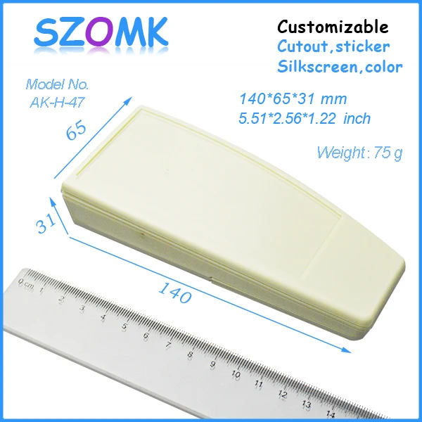 szomk electronics 2014 new plastic box (1 pcs) 140*65*31mm junction box outlet enclosure abs control plastic enclosures
szomk electronics 2014 new plastic box (1 pcs) 140*65*31mm junction box outlet enclosure abs control plastic enclosures