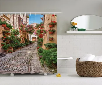 High Quality Arts Shower Curtains European street Italian style garden house Bathroom Decorative Modern shower curtains
High Quality Arts Shower Curtains European street Italian style garden house Bathroom Decorative Modern shower curtains