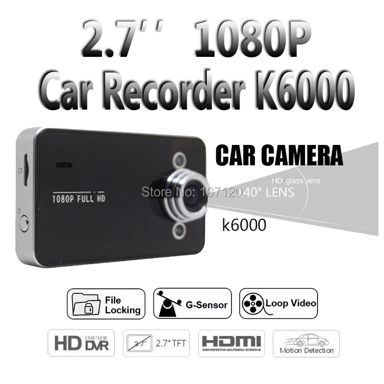 2015 New High Quality 2.7'' LCD K6000 Car Recorder Wide Angle Auto Black DVR Original Car Camera Car Video Recorder
2015 New High Quality 2.7'' LCD K6000 Car Recorder Wide Angle Auto Black DVR Original Car Camera Car Video Recorder