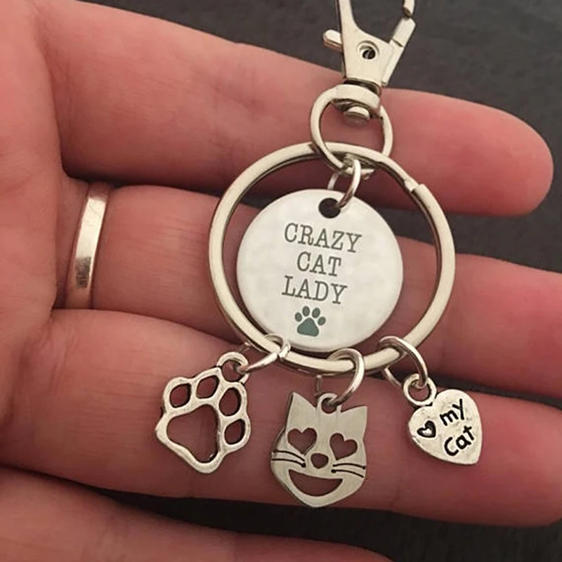 Cat Claw Keychains Stainless Steel Letters Print Car Keyring Key Chains Women Bag Pendant Jewelry Diy
Cat Claw Keychains Stainless Steel Letters Print Car Keyring Key Chains Women Bag Pendant Jewelry Diy