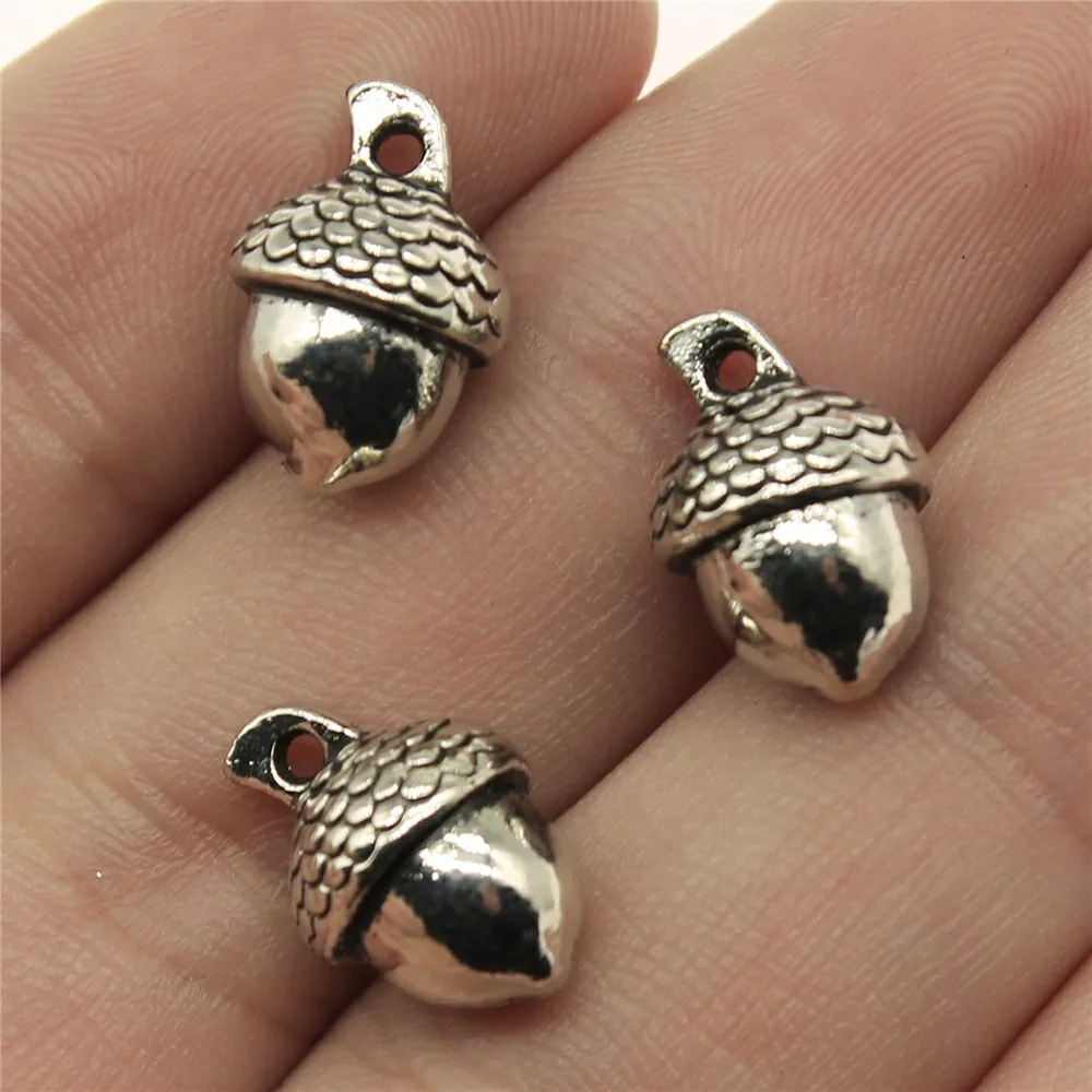 WYSIWYG 5pcs 15x10x9mm Pendant 3D Acorns 3D Acorns Charm Pendants For Jewelry Making Antique Silver Color 3D Acorns Pendants
WYSIWYG 5pcs 15x10x9mm Pendant 3D Acorns 3D Acorns Charm Pendants For Jewelry Making Antique Silver Color 3D Acorns Pendants