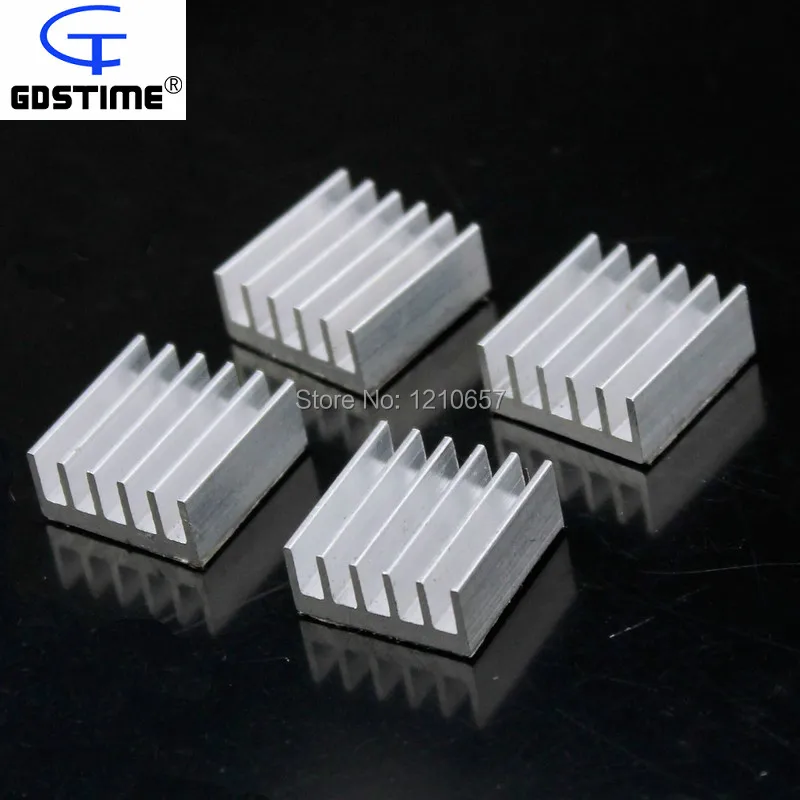 100PCS LOT Universal Chip Cooler IC Circuit Board Heat Sink Aluminium 15mm x 15mm x 6.5mm
100PCS LOT Universal Chip Cooler IC Circuit Board Heat Sink Aluminium 15mm x 15mm x 6.5mm