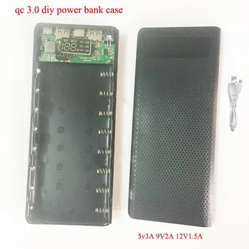 Quick Charger 3.0 Power Bank Diy 18650 Case QC3.0 5V 9V 12V Fast Charger Power Bank Case Box Battery Box
Quick Charger 3.0 Power Bank Diy 18650 Case QC3.0 5V 9V 12V Fast Charger Power Bank Case Box Battery Box