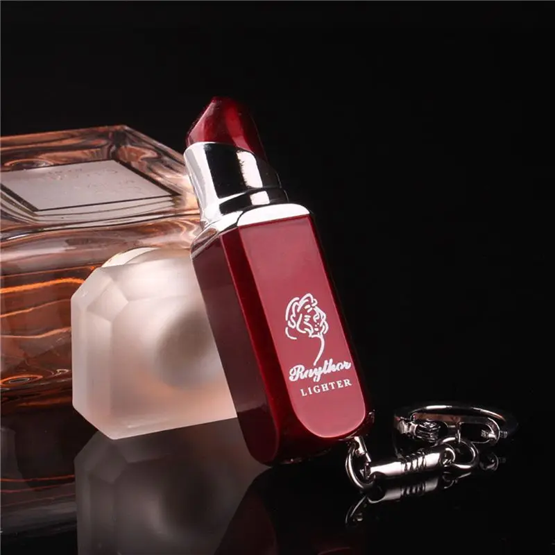 Mini Creative Butane Gas Fuel Jet Torch Flame Lighter Metal Lipstick Model Cigarette Fire Starter With Keychain Collection Gift
Mini Creative Butane Gas Fuel Jet Torch Flame Lighter Metal Lipstick Model Cigarette Fire Starter With Keychain Collection Gift