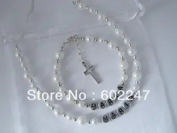 Free Shipping Personalised Bracelet and Necklace First Holy Communion Gift, Name Bracelet and Necklace
Free Shipping Personalised Bracelet and Necklace First Holy Communion Gift, Name Bracelet and Necklace