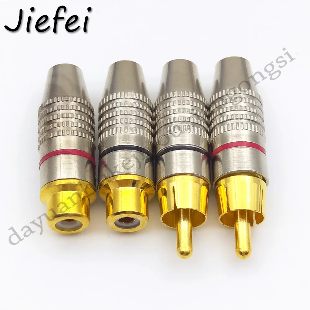 40pcs Male Female RCA Plug Audio Socket Video Locking Cable Connector Gold Plated
40pcs Male Female RCA Plug Audio Socket Video Locking Cable Connector Gold Plated