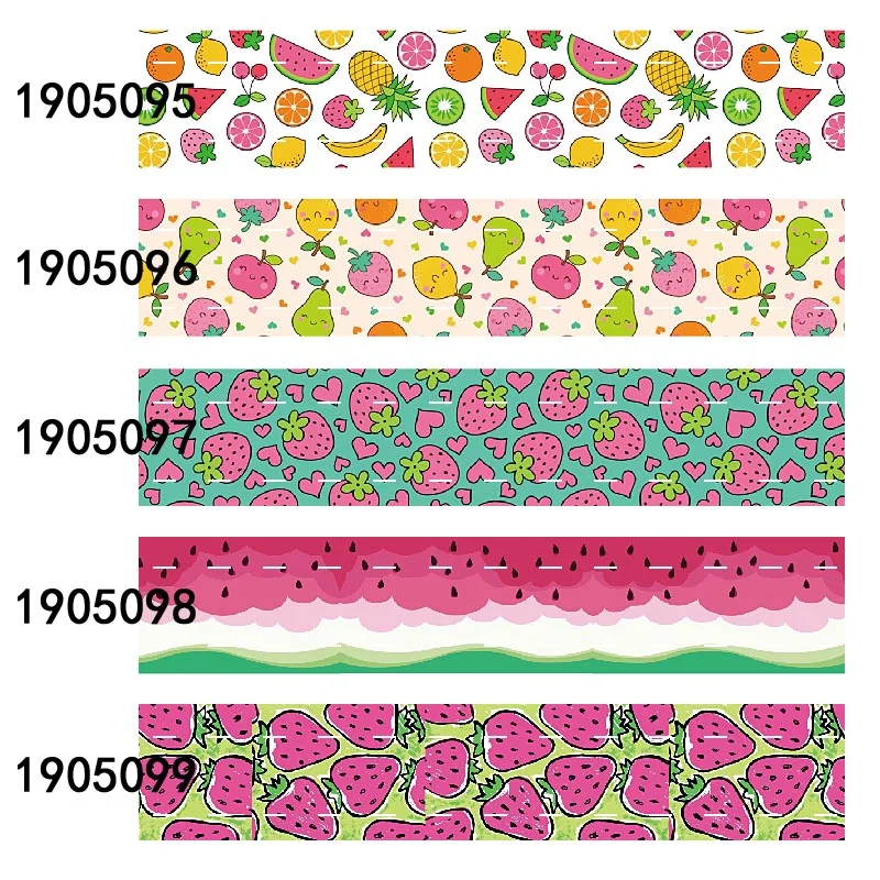 50 Yards/lot pineapple/ strawberry/watermelon printed summer ribbon and fold over elastic
50 Yards/lot pineapple/ strawberry/watermelon printed summer ribbon and fold over elastic