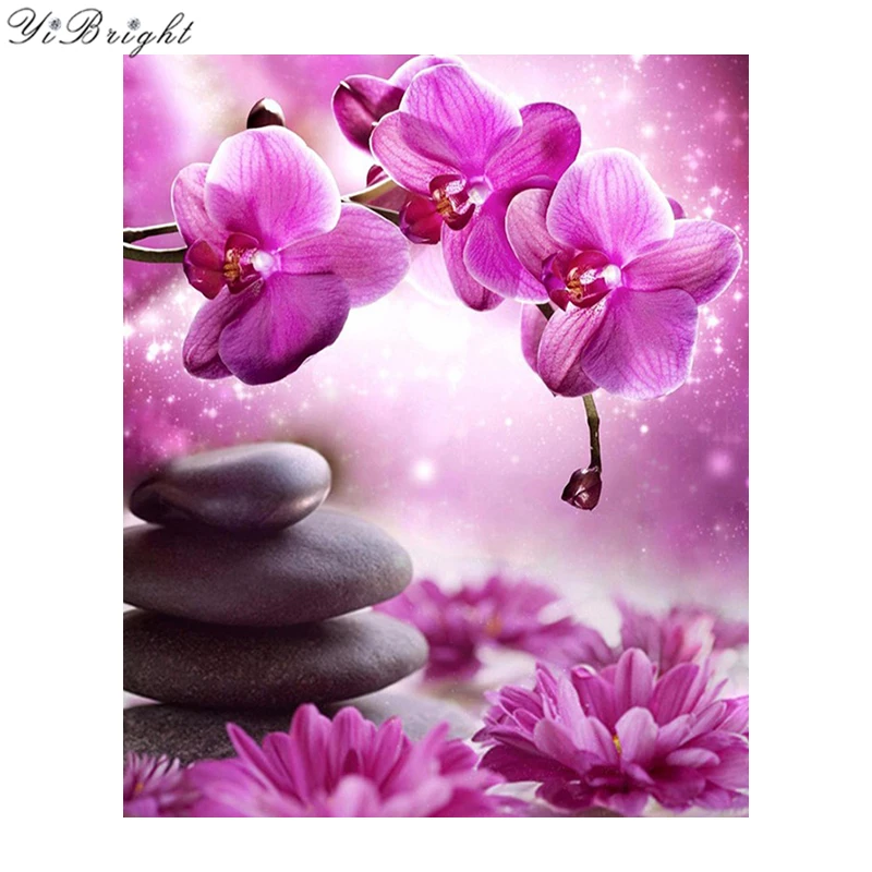 Full Square Diamond Mosaic Three Stones 5D DIY Diamond Painting Cross stitch Orchid Flower Diamond Embroidery Rhinestone Home YQ
Full Square Diamond Mosaic Three Stones 5D DIY Diamond Painting Cross stitch Orchid Flower Diamond Embroidery Rhinestone Home YQ