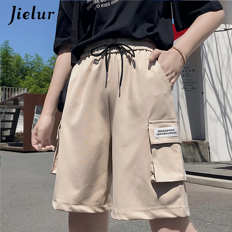 Jielur New Summer Black Shorts Women Casual Korean Cargo Wide Leg Shorts 3 Colors M-XXL Pockets Cool Loose Street Short Femme
Jielur New Summer Black Shorts Women Casual Korean Cargo Wide Leg Shorts 3 Colors M-XXL Pockets Cool Loose Street Short Femme