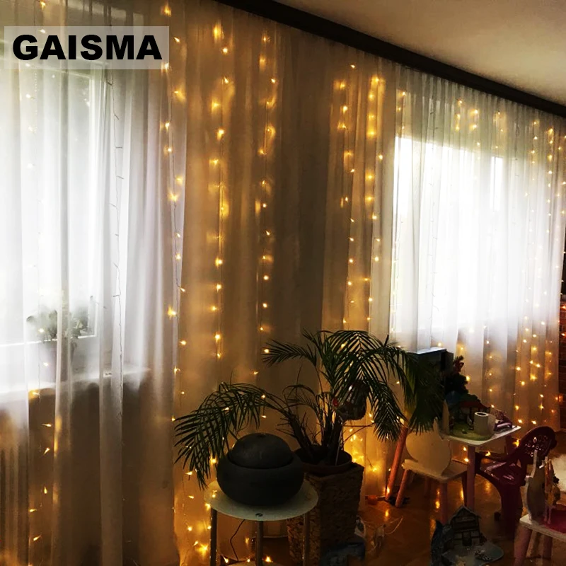 10M x 2M LED Curtain Lights Garland Christmas Decorations Wedding Lights For Party Home New Year Holiday Lighting Outdoor
10M x 2M LED Curtain Lights Garland Christmas Decorations Wedding Lights For Party Home New Year Holiday Lighting Outdoor