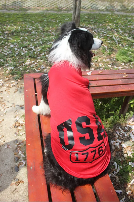 LA02 New Summer Large Dog Vest T Shirt Clothes Cool Pet dog USA pattern Vest Shirts Clothing Big dog clothes supplies
LA02 New Summer Large Dog Vest T Shirt Clothes Cool Pet dog USA pattern Vest Shirts Clothing Big dog clothes supplies