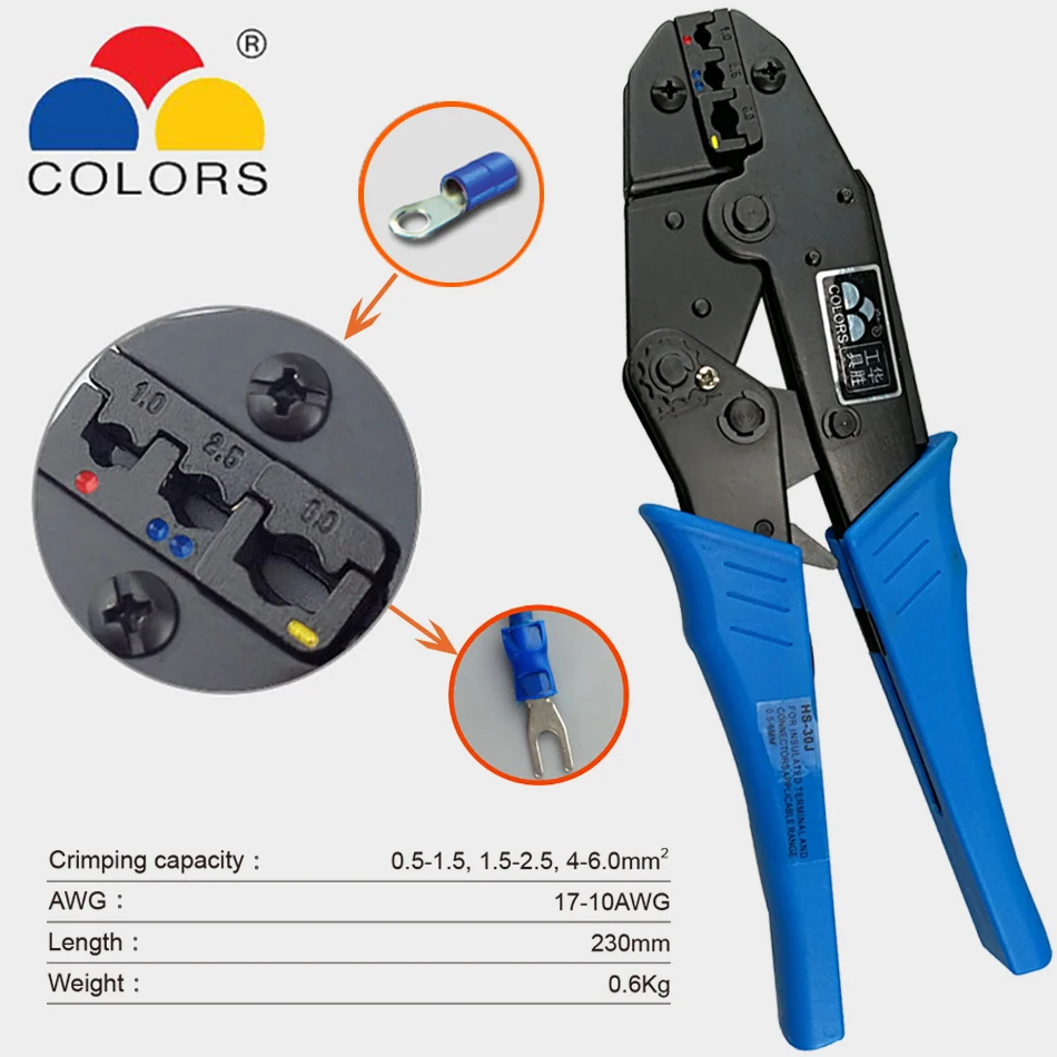 crimping tool insulated terminal ferrule crimper wire crimp pince a sertir alicate crimpador hand tool HS-30J pliers 0.5-6mm2
crimping tool insulated terminal ferrule crimper wire crimp pince a sertir alicate crimpador hand tool HS-30J pliers 0.5-6mm2