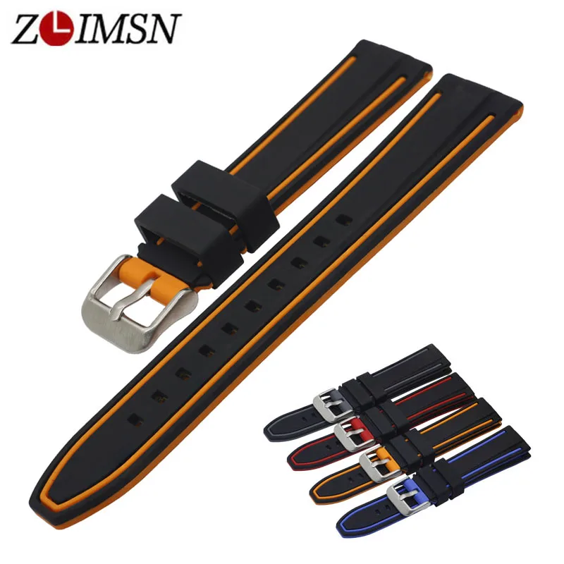 ZLIMSN Men's and Women Waterproof Diving Silicone Sports Watch Strap Comfortable and Smooth 20mm-26mm Strap Red Blue Gray Orange
ZLIMSN Men's and Women Waterproof Diving Silicone Sports Watch Strap Comfortable and Smooth 20mm-26mm Strap Red Blue Gray Orange