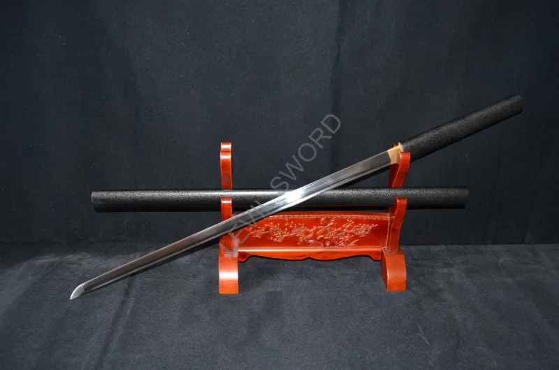 Handmade 1060 high carbon Steel black Samurai Ninja Straight Sword Katana Sharp Edge full tang Gift can cut bamboo tree
Handmade 1060 high carbon Steel black Samurai Ninja Straight Sword Katana Sharp Edge full tang Gift can cut bamboo tree